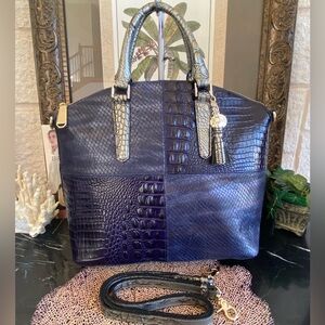 ⭐️🌛🌝BLUE MOON Large DUXBURY Satchel by Brahmin